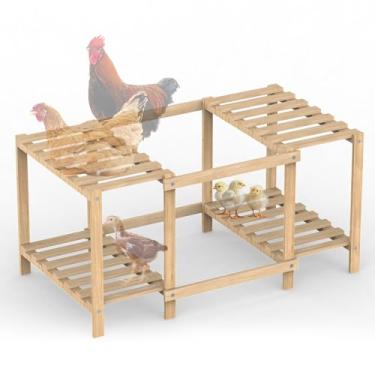 Imagem de Wintcomfort Poleiro de frango, academia exclusiva para pintinhos na selva, barra de galinha forte para galinheiro e chocadeira, suprimentos de frango grandes para acessórios de galinheiro, brinquedo