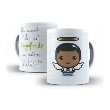 Imagem de Caneca Porcelana "Coleção Vai Passar" Médico Herói Que Minha Vida Dê S