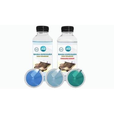 Imagem de Resina Baixa Espessura 1KG + 3 Cores Sólidas - Resinas ag