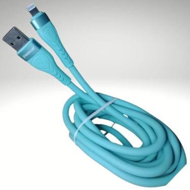 Imagem de Cabo carregador de Celular Lightning IOS 2 metros Carregador e Transfe