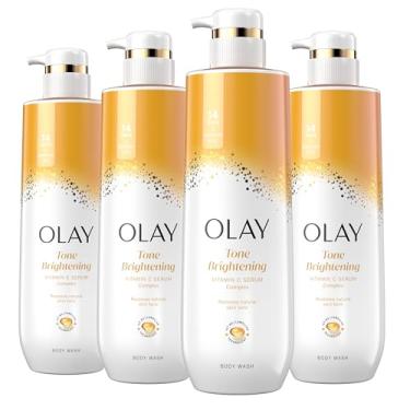 Imagem de Olay Olay cleansing & nourishing body wash with vitamin b3 and vitamin c 20 fl oz Pack of 4