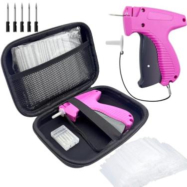 Imagem de Pistola de etiquetagem para roupas com capa, pistola de fixação de etiqueta de preço de varejo padrão para roupas, kit de armas de etiqueta de roupas com 6 agulhas e 1600 fixadores de farpas de 2,5 cm
