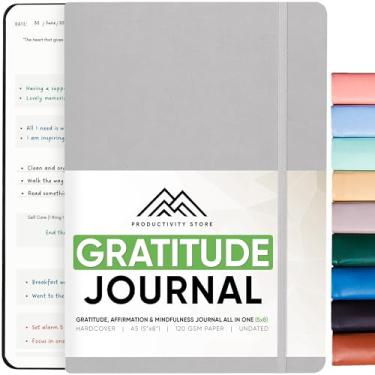 Imagem de PRODUCTIVITY STORE Diário Best Gratitude – Foster Daily Thankfulness, Mindfulness & Positivity – Especialmente projetado para homens e mulheres – Premium 6-M sem data, tamanho A5 compacto com capa dura durável