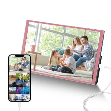 Imagem de G-STORY Moldura digital de 10,1 polegadas, monitor portátil para iPhone, bateria embutida de 3 horas, leve um cabo que se transforma em transmissão de tela grande, moldura digital grande 1280 x 800