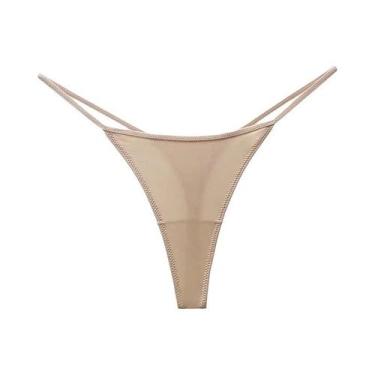 Imagem de Calcinha Tanga de Leopardo - Cintura Baixa, Sem Costura, Tamanhos S-XL