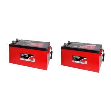 Imagem de Kit C/2 Bateria Estacionaria Heliar Freedom Df2500 165ah