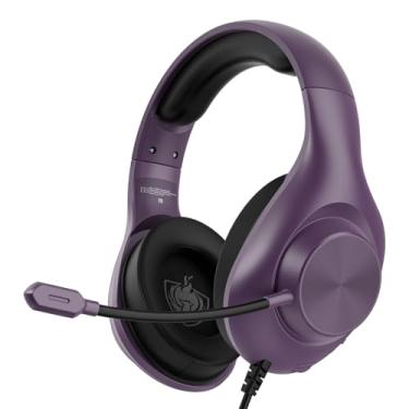 Imagem de Fone de ouvido para jogos PS5, fone de ouvido com fio com som surround 7.1, fones de ouvido intra-auriculares para jogos H-7 com cancelamento de ruído, fones de ouvido flexíveis de memória de
