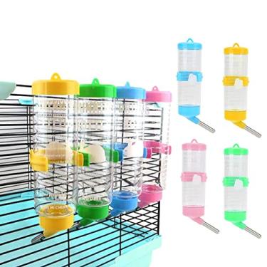 Imagem de Hamsters Water Bottle Automatic No Drip Hanging Water Feeder Dispenser for Small Animals Guinea Pig Rat Rabbit Dwarf Gerbil Chinchilla(Pink 125ML)