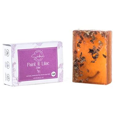 Imagem de SABUN NATURALLY LAVISH Sabonete De Lilás Co. - Barra Natural Extrato Flor 100% Artesanal, Com Ph Balanceado, Vegano, Hidratante Glicerina Para Rosto, Corpo E Cabelo [4,23 Oz 120 Gr]