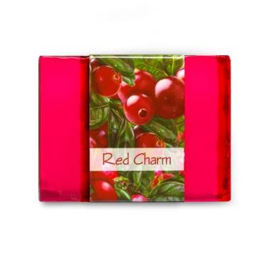 Imagem de Nabila K Sabonete De Glicerina Em Barra Com Aroma Red Charm - Natural, Vegano, Hipoalergênico, Hidratante E Hidratante, 100% Livre Sulfato Vegetal, Parabenos Produtos Químicos, 4,5 Oz
