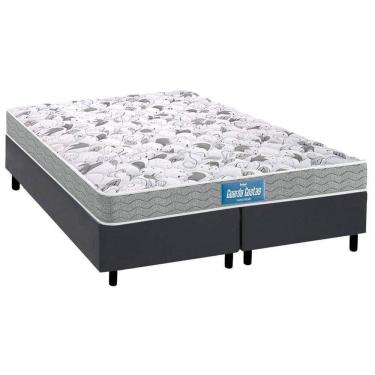 Imagem de Cama Box King: Colchão Ortopédico Probel D45 Anatômico Guarda Costas Próextreme + Base CRC Suede Gray (193x203)