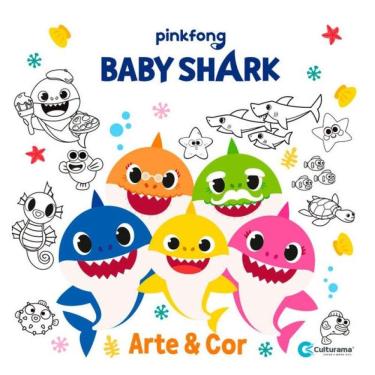 Imagem de Arte E Cor Baby Shark