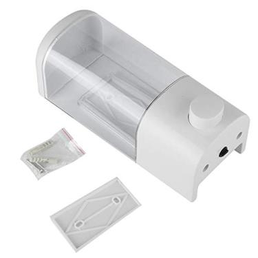 Imagem de Dispensador de Loção para Sabão Recarregável Montagem de Parede Manual do Dispensador de Desinfetante para As Mãos de Plástico 500ml