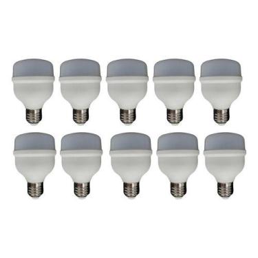 Imagem de Kit 10 Lampadas Bulbo T Galaxy LED E27 20W Bivolt 4000K
