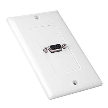 Imagem de Acouto Adaptador de painel de montagem de tomada de parede fêmea VGA | Material ABS para fácil conexão