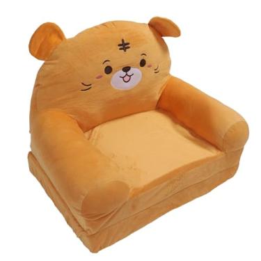 Imagem de aqxreight Kids Dollow Sofá Plush Plush Ficlot Sponge Padrão de Desenho Animado Sofá Aberto para Repouso Lendo Duas Camadas para para Crianças Multifunc Dobrando Os Sofrimentos de Abertos (2 Nível)