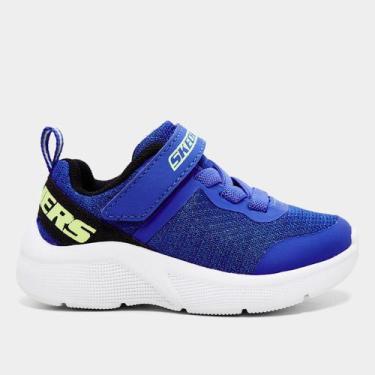 Imagem de Tênis Infantil Skechers Microspec Go Planet Menino, Azul, 23