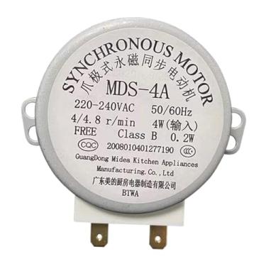 Imagem de Ｂｅｓｇａ Conjunto de motor giratório para micro-ondas com motor síncrono CA 220-240 V 4 W, peça de reparo de metal, resistente, plataforma giratória para forno