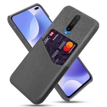 Imagem de Capa para Xiaomi Redmi K30,Tela e tampa de couro PU,Antideslizante,360°cobertura completa à prova de choque com 1 slot de cartão atrás,Prevenção de queda-Gray