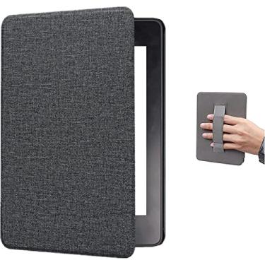 Imagem de Capa Compatível Com Kindle Última Geração Com Alça - Sistema Hibernação - Fechamento Magnético - Rígida ®Youtek (Preto, 2022 - M2L3EK e M2L4EK - 7 POLEGADAS - PAPERWHITE)