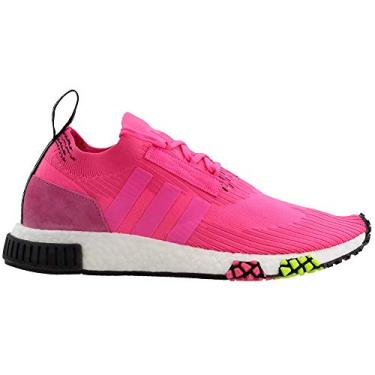Imagem de Tênis de corrida masculino Adidas NMD_Racer Primeknit, Solar Pink/Solar Pink/Core Black, 12