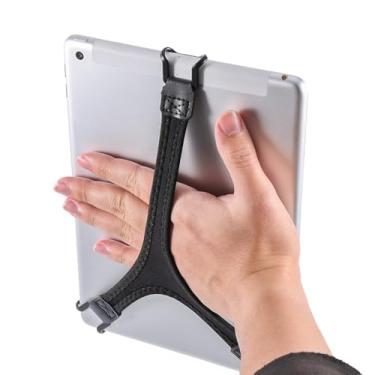 Imagem de Gosknor Alça de mão de segurança para tablet, suporte para tablet compatível com iPad Air/iPad Pro 22.9-26.7 cm/Samsung Galaxy Tab 25.7 cm/Tab S 10.5 (preto)