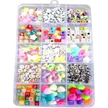 Imagem de Kit Criativo Infantil, Conjunto de Miçangas e Maleta DIY, 1200 Peças para Pulseiras e Colares