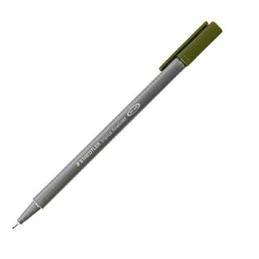 Imagem de Staedtler Triplus Fineliner 334-57 Pontas - Verde Oliva 3 Canetas