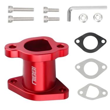 Imagem de NIBBI Coletor de admissão Predator 212, 212 Predator Performance Part Intake Pipe Inlet Manifold para Mini Bike 196cc/212cc/224cc Motor GX160 GX200 225RS (FL-Red)