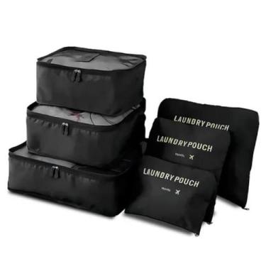 Imagem de Kit Necessaire Organizador Bolsa Mala Viagem 6 Peças Premium - Genéric