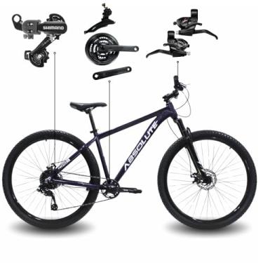 Imagem de Bicicleta Aro 29 Absolute Nero 5 MTB Alumínio 21 Marchas Câmbio SH TZ31 Freio a Disco (Azul Marinho, 19)