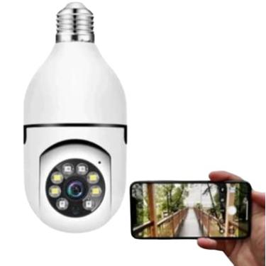 Imagem de Câmera Segurança Prova D'água Infravermelho Lâmpada Sem Fio Wifi (2)
