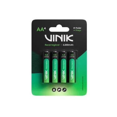 Imagem de Pilha Recarregável Aa C/4 - 2200mah 1.2v - Vp2ab4r - VINIK