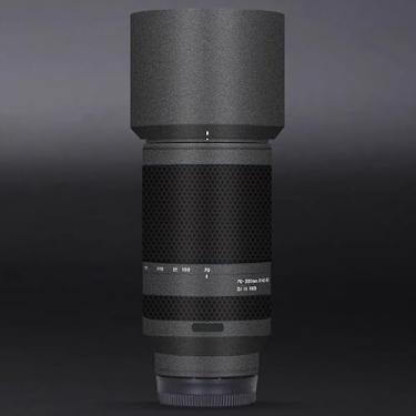 Imagem de Skin Lens Camera Skin Wrap Vinil Adesivo Acessórios para Tamron 70-300mm F4.5-6.3 apto para Sony Mount 70 300 (Cinza Escuro)
