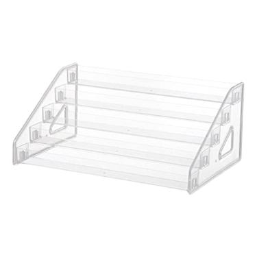 Imagem de simhoa Expositor de, suporte para óleos essenciais, organizador de maquiagem, organizador transparente multiuso para maquiagem, joias, óleos, 5 camadas