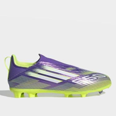Imagem de Chuteira Campo Infantil Adidas F50 League LL, Roxo, 31