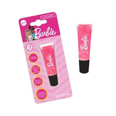 Imagem de Hidratante Labial com Glitter Barbie Mattel Original - Maquiagem Infan
