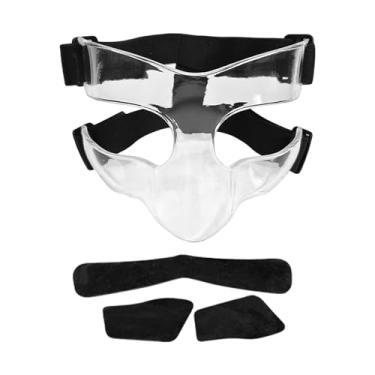 Imagem de UGPLM Máscara de Basquete Leve com Almofada de Esponja Máscara de Proteção Facial Máscara Facial Nariz