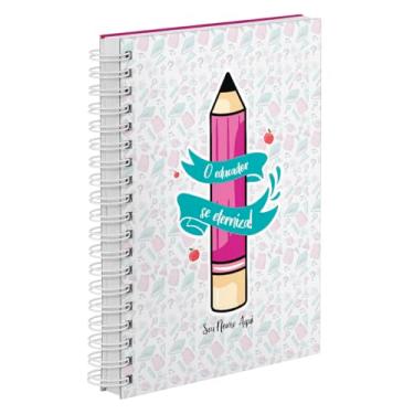 Imagem de Agenda Diária 2026 Personalizado Professores Desenhos Pink