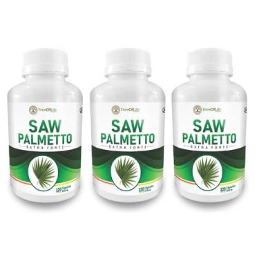 Imagem de 3X Sabal Saw Extra Forte 500Mg 360 Cápsulas - Tree