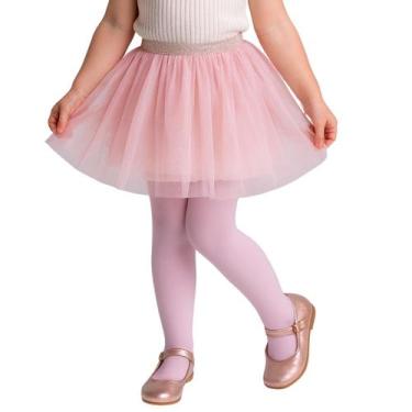 Imagem de Meia Calça Infantil Para Meninas Fio 40 Trifil, G, Rosa