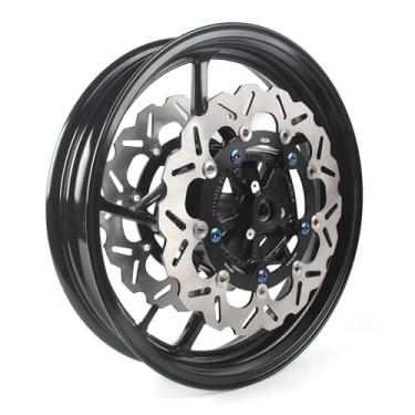 Imagem de Arashi Roda Dianteira e Rotores de Disco de Freio para Kawasaki Z900 Z650 Ninja 650 2017-2025, Z900 SE 2022-2025, Peças de Acessórios de Substituição de Motocicleta Preto Brilhante