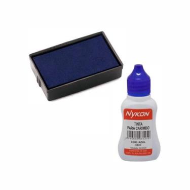 Imagem de Kit Almofada + Tinta Para Carimbo Automatico Autoentintado - Carimbos 