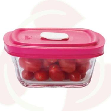 Imagem de Jogo com 2 Pote de Vidro Quadrado c/ Tampa 300ML Marinex - NADIR FIGUE