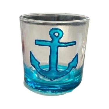 Imagem de Copo De Whisky De Vidro Marinheiro Âncora ul 300 Ml - Lua Mística - 10