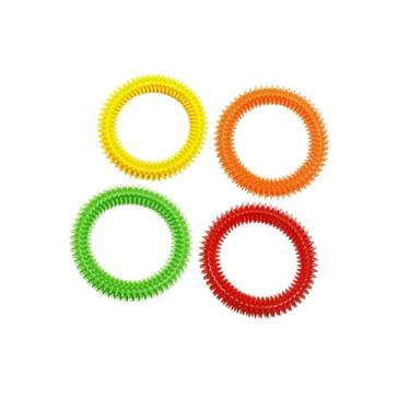 Imagem de MERIGLARE 4x Anel Sensorial Espinhoso, Anéis de Acupressão, Leve, Massagem, Brinquedos Sensoriais de PVC, Brinquedo Fidget para Homens, Mulheres, Adolescentes,