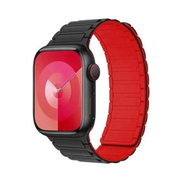 Imagem de Pulseira Magnética De Silicone De 46mm 42mm 40mm 41mm 45mm 44mm 49mm P