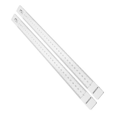 Imagem de AFXGUSD 2 Guias para Rolos de Massa, Réguas para, Suprimentos para Cerâmica, Barras de Nivelamento de Acrílico, Utensílios para Panificação E Cozinha, 3 Mm de Espessura