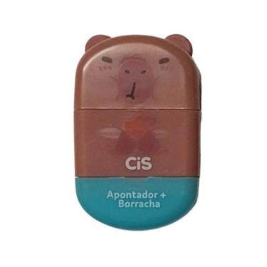 Imagem de Apontador com Depósito + Borracha Cis Capi 2 em 1 Escolar, 2