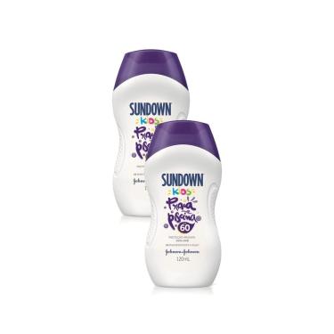 Imagem de Kit 2 Protetor Solar Sundown Kids Praia e Piscina FPS 60 120ml